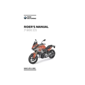 BMW F 900 XR 2020 Motorcycle manual cover