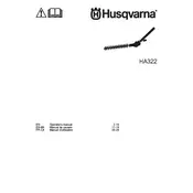 Husqvarna HA322 Trimmer manual cover