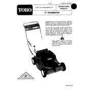 Toro Grandmaster 21-inch 20456 Mower manual cover