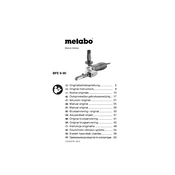 Metabo BFE 9-90 Steel Machine manual cover