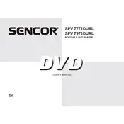 Sencor SPV 7771DUAL DVD Player manual cover