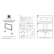 RCA RPJ144 Projector Screen manual cover