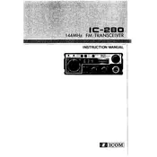 Icom IC-280 Transceiver manual cover