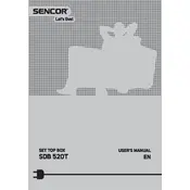 Sencor SDB 520T Receiver manual cover