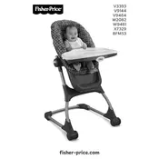 Fisher Price Mattel EZ Clean High BFM53 Chair manual cover