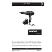 Sencor SHD 8270VT Hair Dryer manual cover