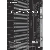 Yamaha EZ-220 Keyboard