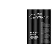 Yamaha Clavinova CLP-611 Piano manual cover