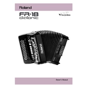 Roland FR-18 Diatonic manual cover