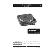 Sencor SCP 1501BK Hotplate manual cover