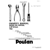 Poulan Pro HDF550L Tiller