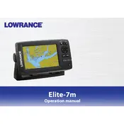 Lowrance Elite-7m Fish Finder manual cover