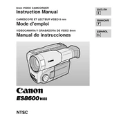 Canon ES8600 manual cover