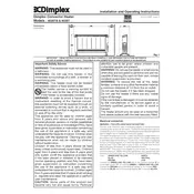 Dimplex 403BT Heater manual cover