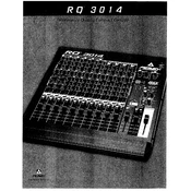 Peavey RQ 3014 Mixer manual cover