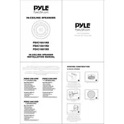 Pyle PDIC1651RD Speaker manual cover