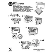 Xerox Phaser 5400 Hard Disk Drive Printer manual cover