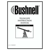 Bushnell 789500 Telescope manual cover