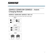 Shure SBM910 Charger manual cover