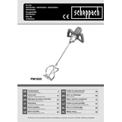 Scheppach PM1600 5907803901 Paddle Mixer manual cover