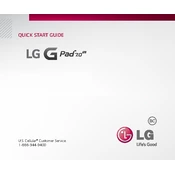 LG G Pad UK410 Original Black Tablet manual cover