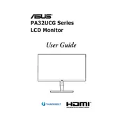 ASUS ProArt Display PA32UCG Monitor manual cover