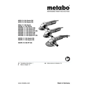 Metabo WEA 17-125 Quick Grinder manual cover