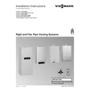 Viessmann Vitodens 222-F B2TA Rigid and FLex Pipe Venting System Boiler manual cover