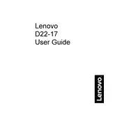 Lenovo D22-17 61FF-KAR6-WW Monitor manual cover