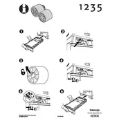 Xerox Tektronix Phaser 1235 Replacing the Feed Rollers Printer manual cover