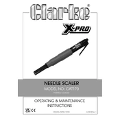 Clarke 3120187 CAT170 Needle Scaler manual cover