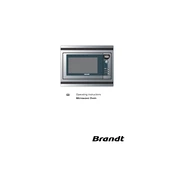 Brandt ME250XU1 Microwave Oven manual cover