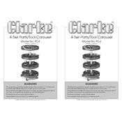 Clarke 7630214 PC4 4-Tier Parts Tool Carousel manual cover