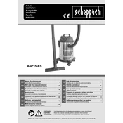 Scheppach ASP15-ES 5907707901 Vacuum Cleaner manual cover