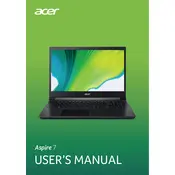 Acer Aspire 7 Intel A715-75G-544V Laptop manual cover