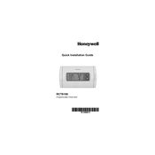 Honeywell RCT8100 Thermostat manual cover