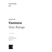 Kenmore 74523 7451 Range manual cover