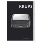 Krups 4S Black GQ502D51 Waffle Maker manual cover