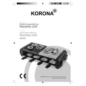 Korona 45025 Grill manual cover