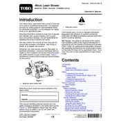 Toro 46-cm 20942 Mower manual cover