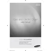 Samsung DV338AGW Dryer manual cover