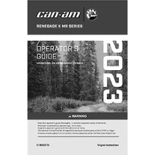 Can-Am Renegade X mr 650 2023 Vehicle manual cover