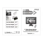 Pyle PLHRQD9B Monitor manual cover