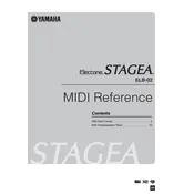 Yamaha Electone Stagea ELB-02 Keyboard manual cover