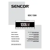 Sencor SDC 7200 Clock manual cover