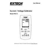 Flir Extech PRC15 Calibrator manual cover