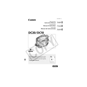 Canon DC10 manual cover