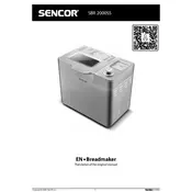 Sencor SBR 2000SS Bread Maker manual cover