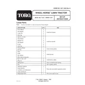 Toro Wheel Horse 15-44HXL 71216 Tractor manual cover