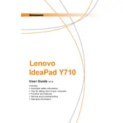 Lenovo IdeaPad Y710 Laptop manual cover